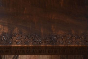 伝統工芸軽井沢彫　中古美品　ダイニングチェア(椅子)(定価約16万円)(3)
