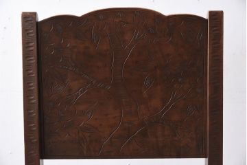 伝統工芸軽井沢彫　中古美品　ダイニングチェア(椅子)(定価約16万円)(3)