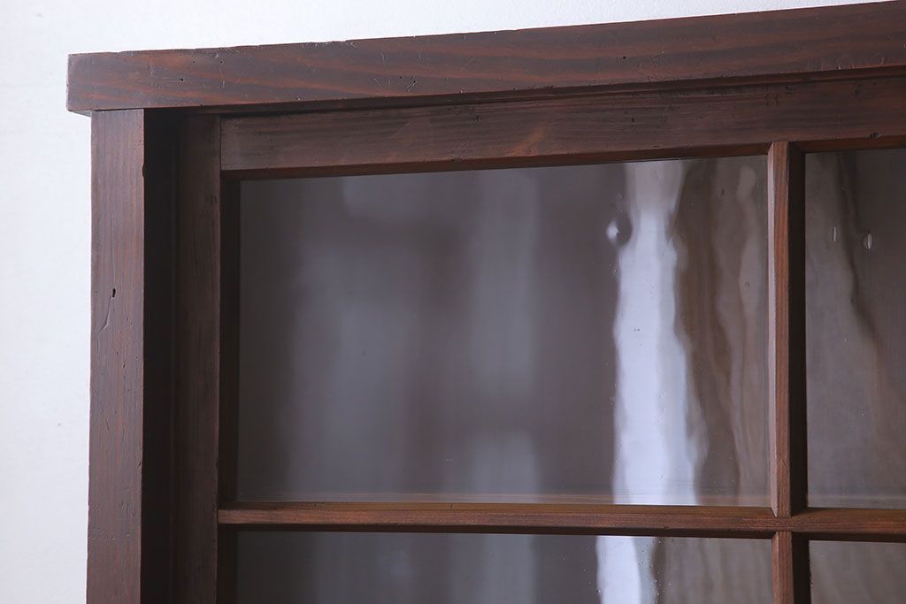 アンティーク家具　和製アンティーク　前面檜材!大きな横型重ね収納棚