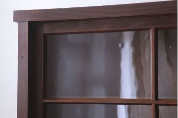 アンティーク家具　和製アンティーク　前面檜材!大きな横型重ね収納棚