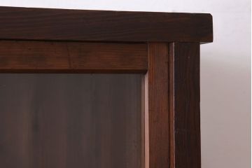 アンティーク家具　和製アンティーク　前面檜材!大きな横型重ね収納棚