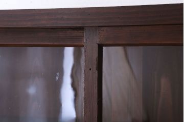 アンティーク家具　和製アンティーク　前面檜材!大きな横型重ね収納棚