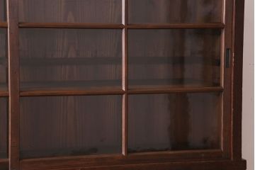 アンティーク家具　和製アンティーク　前面檜材!大きな横型重ね収納棚