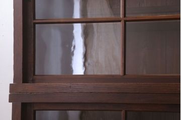 アンティーク家具　和製アンティーク　前面檜材!大きな横型重ね収納棚