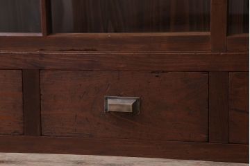 アンティーク家具　和製アンティーク　前面檜材!大きな横型重ね収納棚