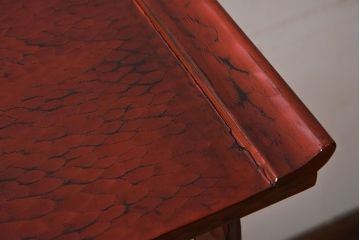 アンティーク家具　和製アンティーク　箱入り　鎌倉彫の上品な飾り棚(陳列棚)