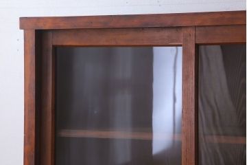 アンティーク家具　和製アンティーク　前面檜材!シンプルな縦型重ね収納棚