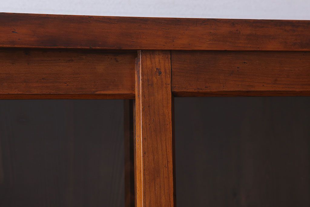 アンティーク家具　和製アンティーク　前面檜材!シンプルな縦型重ね収納棚