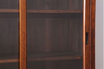 アンティーク家具　和製アンティーク　前面檜材!シンプルな縦型重ね収納棚