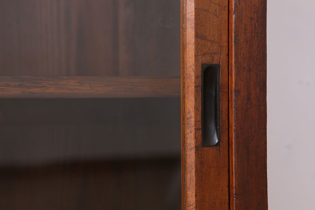 アンティーク家具　和製アンティーク　前面檜材!シンプルな縦型重ね収納棚