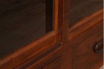 アンティーク家具　和製アンティーク　前面檜材!シンプルな縦型重ね収納棚