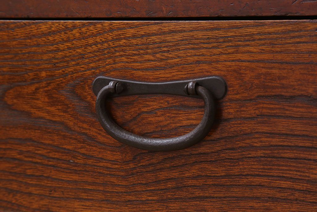 アンティーク家具　和製アンティーク　前面檜材!シンプルな縦型重ね収納棚