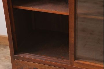 アンティーク家具　和製アンティーク　前面檜材!シンプルな縦型重ね収納棚