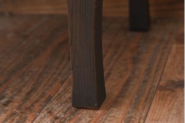 レトロ家具　小振りなサイズ!栓材製　レトロなアンティークちゃぶ台(飾り台)(2)