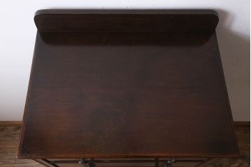 アンティーク家具　オーク材　縦型!イギリスアンティークの6杯チェスト