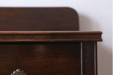 アンティーク家具　オーク材　縦型!イギリスアンティークの6杯チェスト