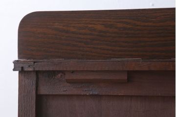 アンティーク家具　オーク材　縦型!イギリスアンティークの6杯チェスト