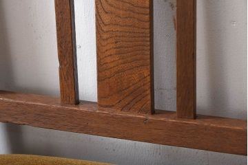 レトロ家具　ナラ材製!レトロでシンプルなアンティークチェア(椅子)