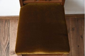 レトロ家具　ナラ材製!レトロでシンプルなアンティークチェア(椅子)