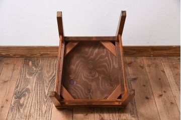 レトロ家具　ナラ材製!レトロでシンプルなアンティークチェア(椅子)