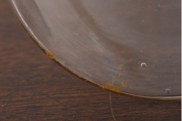 アンティーク雑貨　昭和レトロ　蓋付きのアンティークガラス瓶(ビン)(2)