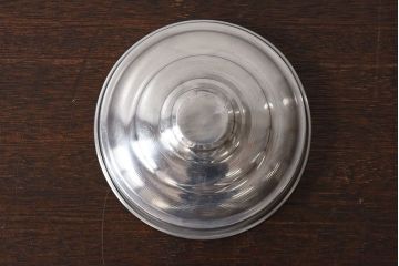 アンティーク雑貨　昭和レトロ　蓋付きのアンティークガラス瓶(ビン)(2)