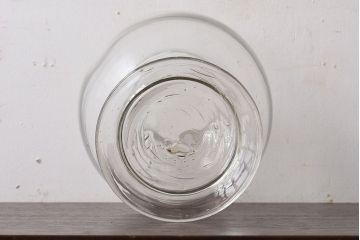 アンティーク雑貨　昭和レトロ　古い駄菓子屋の地球瓶(ガラスビン)