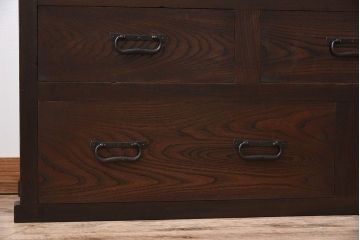 アンティーク家具　明治大正期　リサイズ品　アンティーク収納箪笥(帳場箪笥)