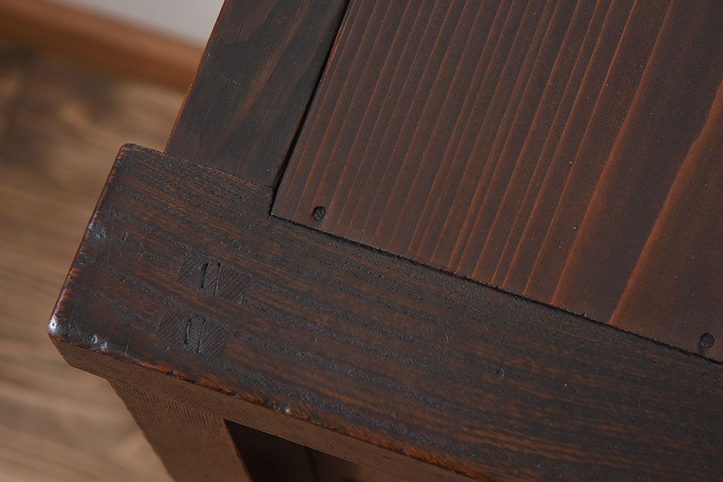 アンティーク家具　明治大正期　リサイズ品　アンティーク収納箪笥(帳場箪笥)