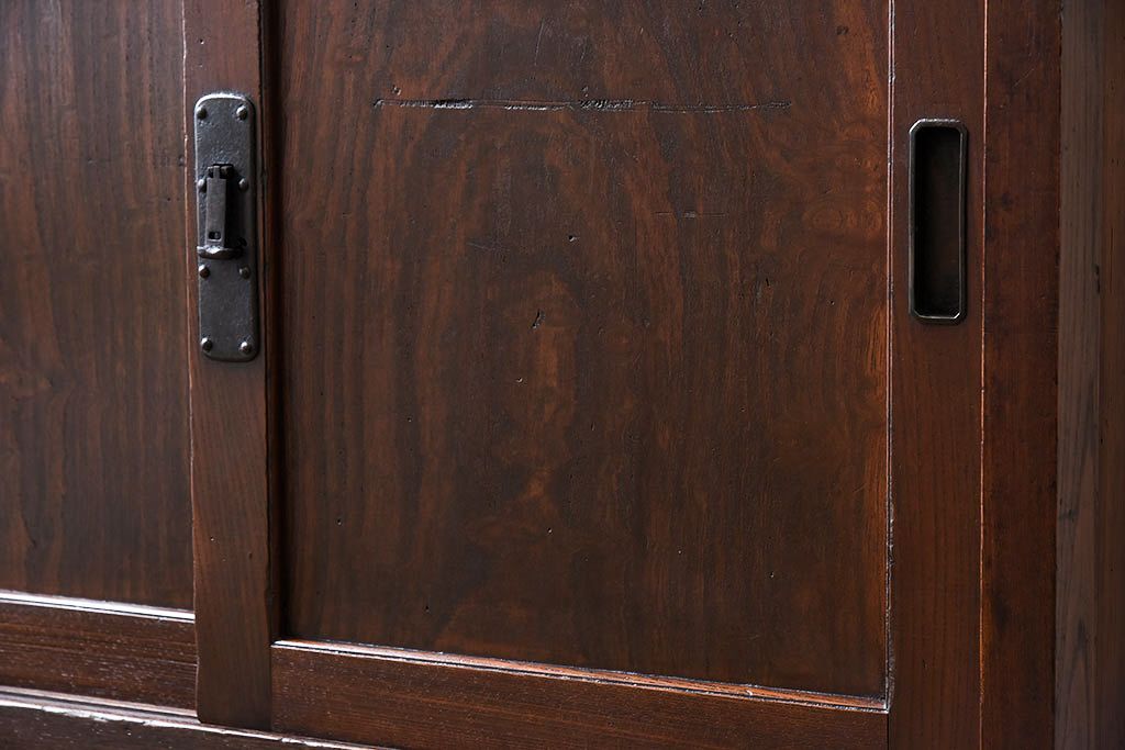 アンティーク家具　明治大正期　リサイズ品　アンティーク収納箪笥(帳場箪笥)