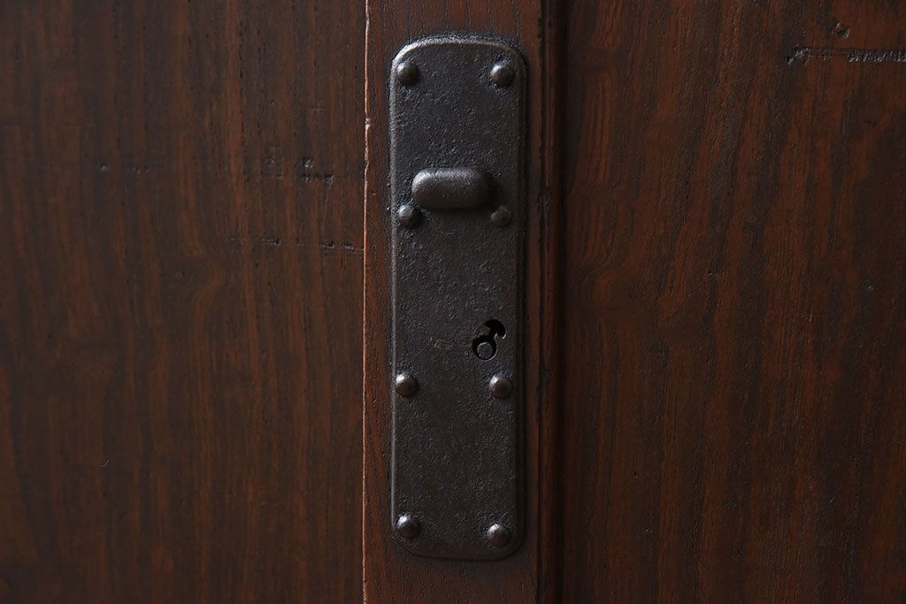 アンティーク家具　明治大正期　リサイズ品　アンティーク収納箪笥(帳場箪笥)