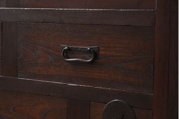 アンティーク家具　明治大正期　リサイズ品　アンティーク収納箪笥(帳場箪笥)