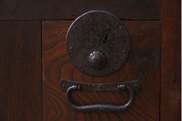 アンティーク家具　明治大正期　リサイズ品　アンティーク収納箪笥(帳場箪笥)