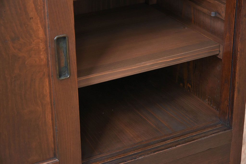 アンティーク家具　明治大正期　リサイズ品　アンティーク収納箪笥(帳場箪笥)