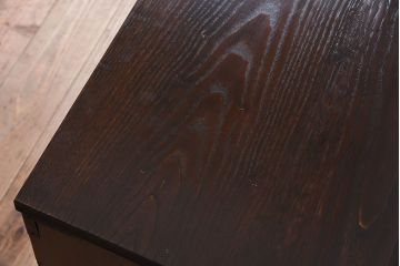 アンティーク家具　前面欅材　明治大正期　鉄脚付き!アンティーク仙台箪笥ローボード