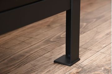 アンティーク家具　前面欅材　明治大正期　鉄脚付き!アンティーク仙台箪笥ローボード
