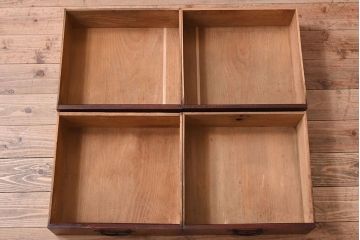 アンティーク家具　前面・鏡板欅材　明治大正期　脚付き!アンティーク時代箪笥サイドボード