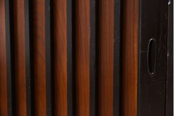 アンティーク家具　前面・鏡板欅材　明治大正期　脚付き!アンティーク時代箪笥サイドボード