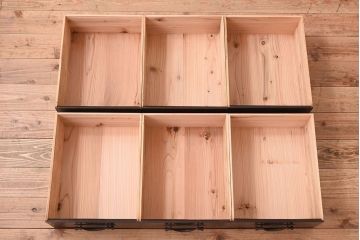 アンティーク家具　明治大正期　和製アンティークの九尺水屋箪笥ローボード(テレビ台、キャビネット、収納棚)