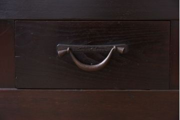 アンティーク家具　明治大正期　和製アンティークの九尺水屋箪笥ローボード(テレビ台、キャビネット、収納棚)