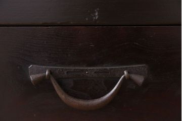 アンティーク家具　明治大正期　和製アンティークの九尺水屋箪笥ローボード(テレビ台、キャビネット、収納棚)