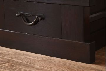 アンティーク家具　明治大正期　和製アンティークの九尺水屋箪笥ローボード(テレビ台、キャビネット、収納棚)