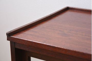 アンティーク家具　小ぶりな木製アンティークガラスケース(ショーケース)