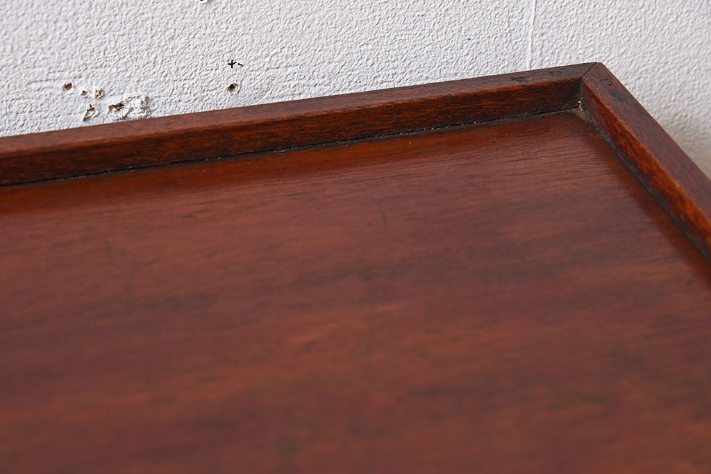 アンティーク家具　小ぶりな木製アンティークガラスケース(ショーケース)