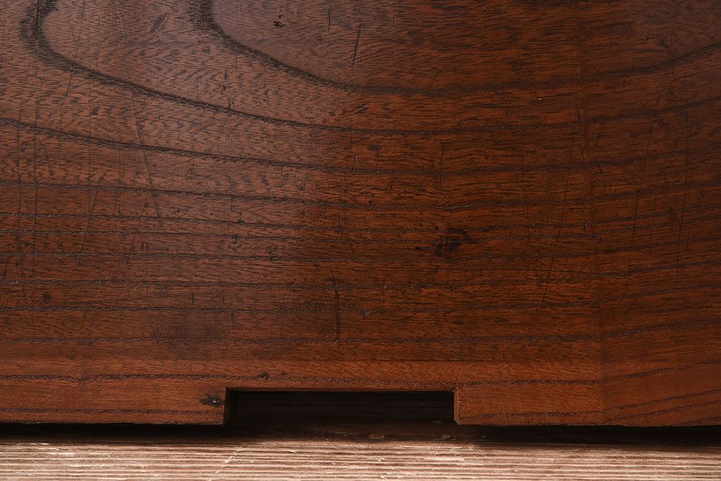 明治期　特大サイズ!欅材一枚板のアンティーク床板