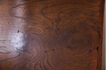 明治期　特大サイズ!欅材一枚板のアンティーク床板