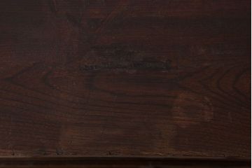 レトロ家具　レトロスタイル　栓材!チェッカーガラス入りのアンティーク収納棚(茶箪笥)