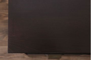 アンティーク家具　和製アンティーク　前面唐木・黒檀材!脚付きの大ぶりローボード(ハーモニカたんす・音色箪笥)