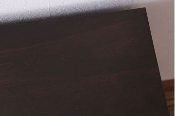 アンティーク家具　和製アンティーク　前面唐木・黒檀材!脚付きの大ぶりローボード(ハーモニカたんす・音色箪笥)