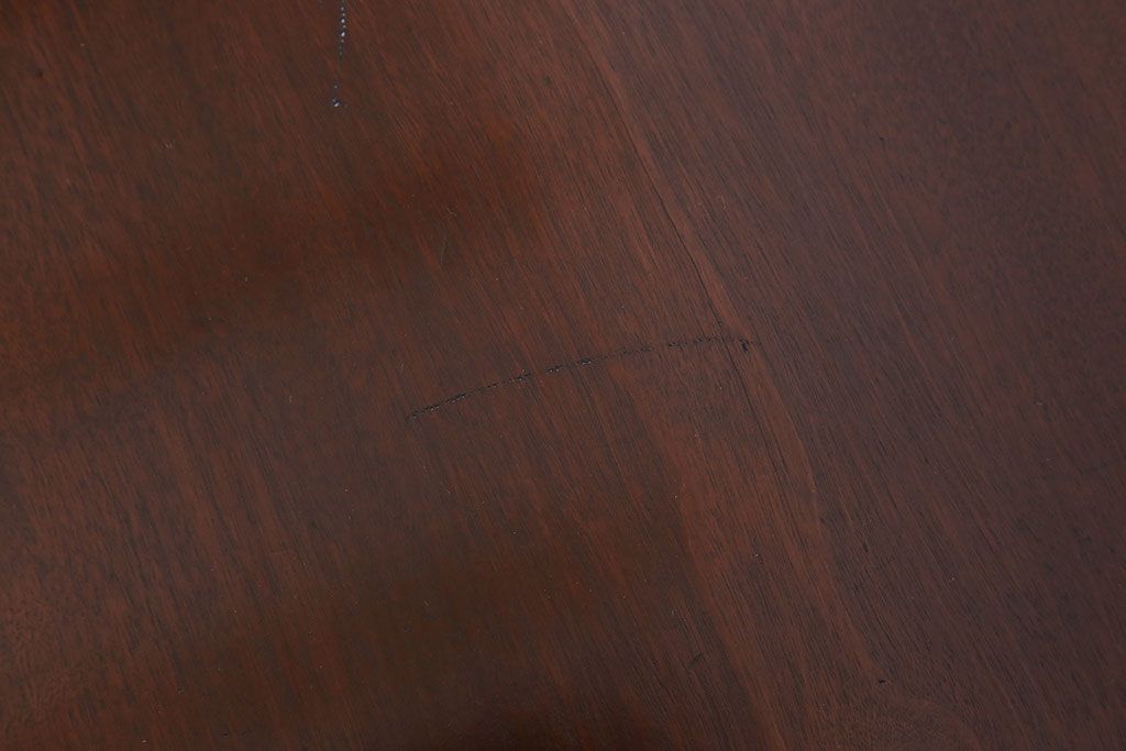 レトロ家具　両面使用可能!レトロな和製アンティークの片袖机(デスク)